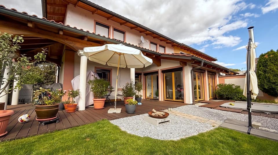 Gartenansicht — Doppelhaushälfte, 140 m² in Straubing