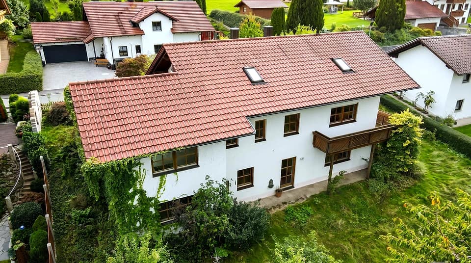 02_Luftaufnahme_Gesamtansicht_Grundstueck — Einfamilienhaus, 127 m² in Haibach