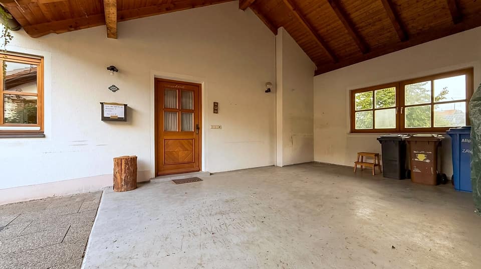 06_Carport_mit_Hauseingang — Einfamilienhaus, 127 m² in Haibach