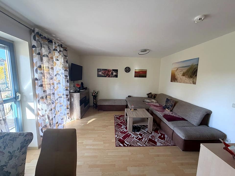 02_Wohn-Schlafbereich — Etagenwohnung, 44 m² in Straubing