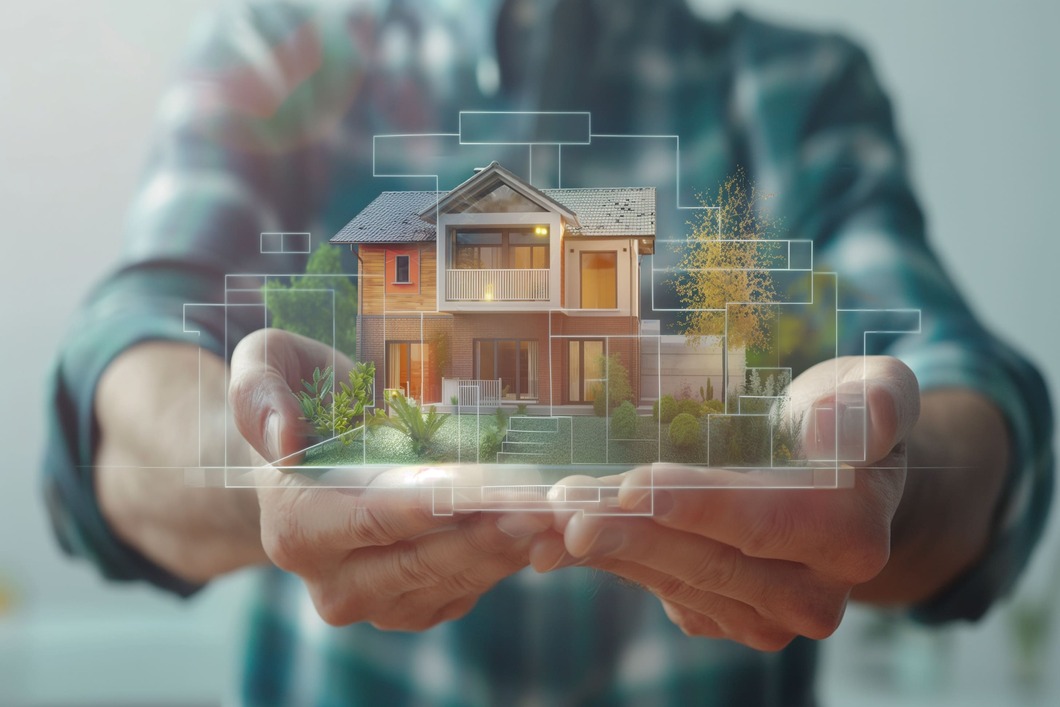 Modell eines Einfamilienhauses