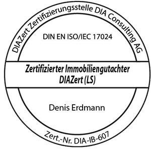 Siegel Zertifizierter Immobiliengutachter Denis Erdmann